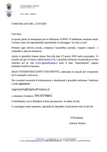 Comunicazione coronavirus